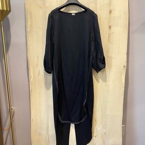 Khaite Everyday Silky Dress in Black